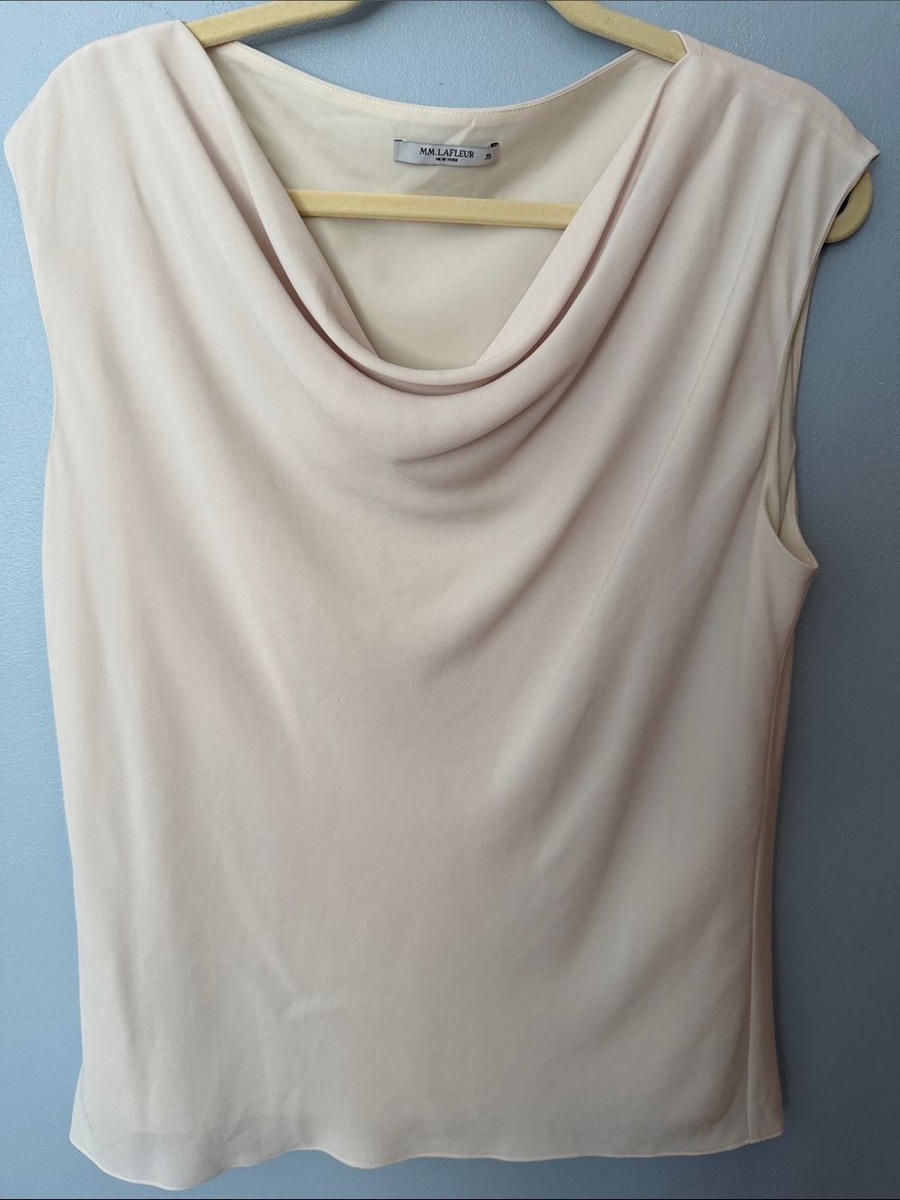 MM Lafleur Sleeveless Cowl Neck Camisole in Cream - Size XL